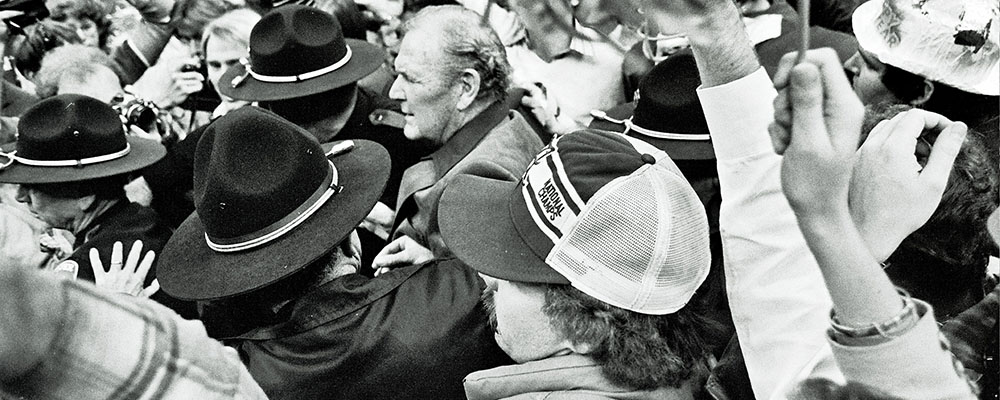 Bear Bryant in a crowd